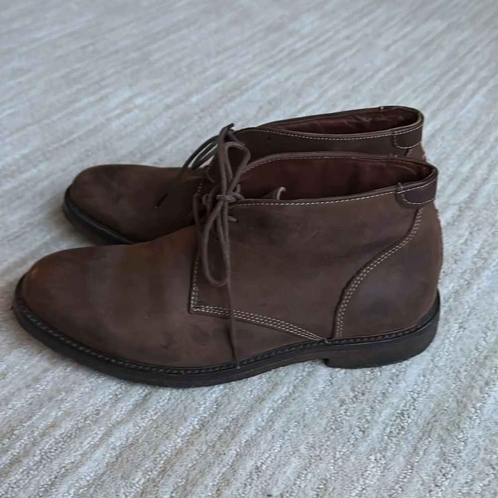 Johnston & Murphy Copeland Chukka Boot Tan Oiled Full Grain Size 8
